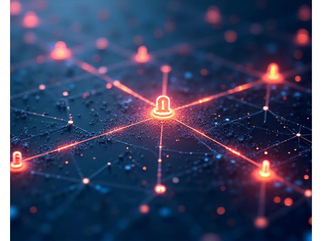 Conceptual illustration of secure data pathways and encrypted connections between platforms, emphasizing controlled information sharing.